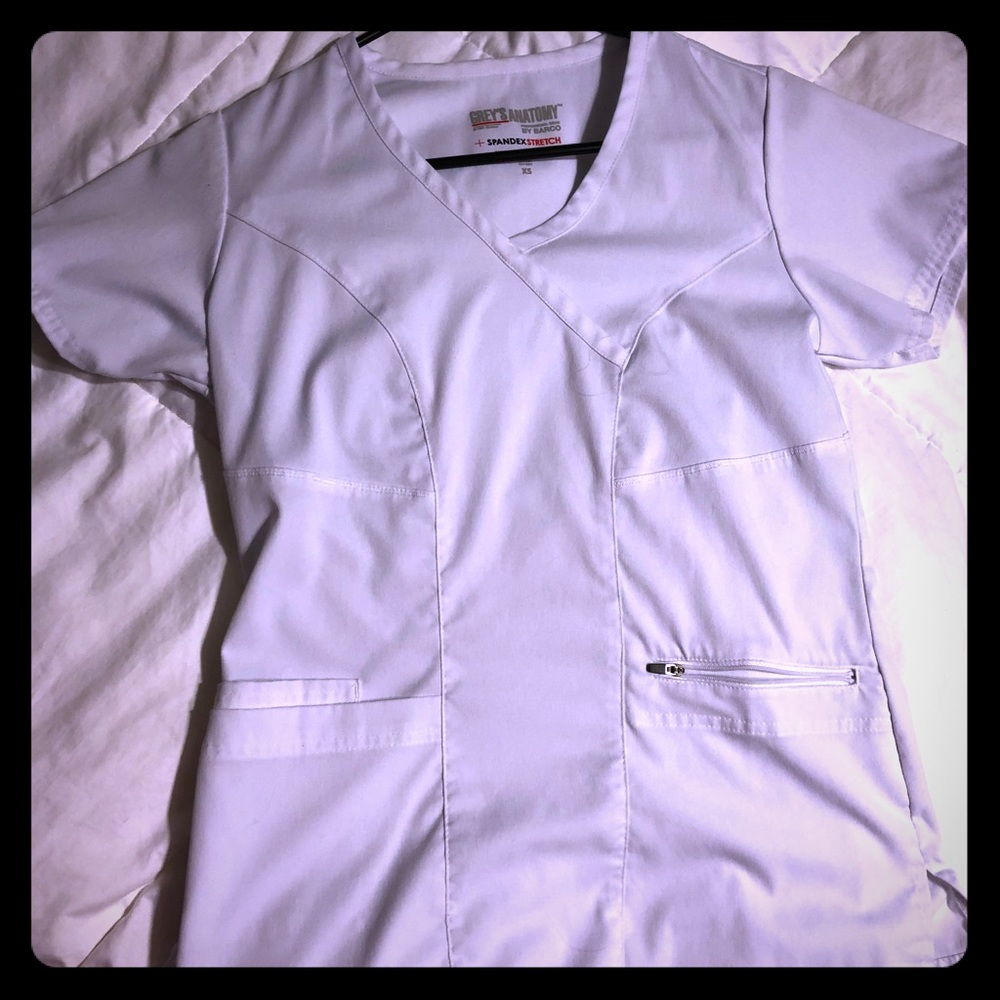 White XS Greys Anatomy top